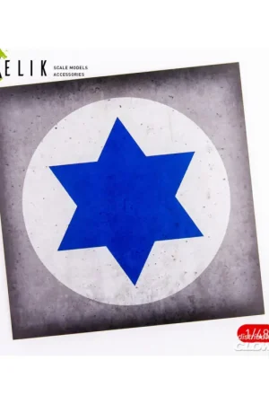 Meest Verkocht Israel Roundel - Acrylic 3 mm (240 x 240 mm) (190g) (1/72 - 1/48)
