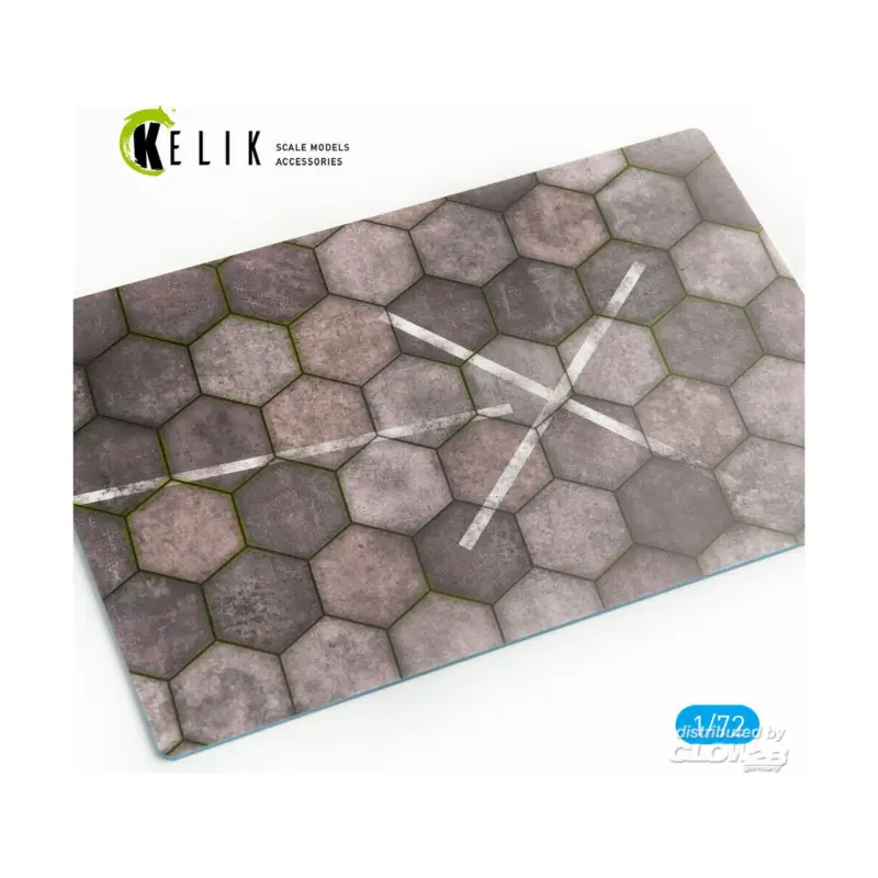 Beste Prijs Hexagonal concrete plates for Aircraft and Helicopters Base - Acrylic 3 mm (280 x 180 mm) (170 g)