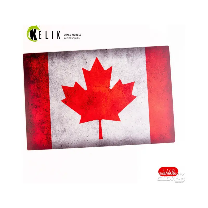 Tijdelijk Beschikbaar Canada Flag - Base - Acrylic 3 mm (410 x 270 mm) (410 g) (1/72 - 1/32)