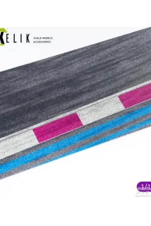 Asphalt road Motorcycle race track type 3 Base - Acrylic 3 mm (180 x 357 mm) Tijdelijk Beschikbaar