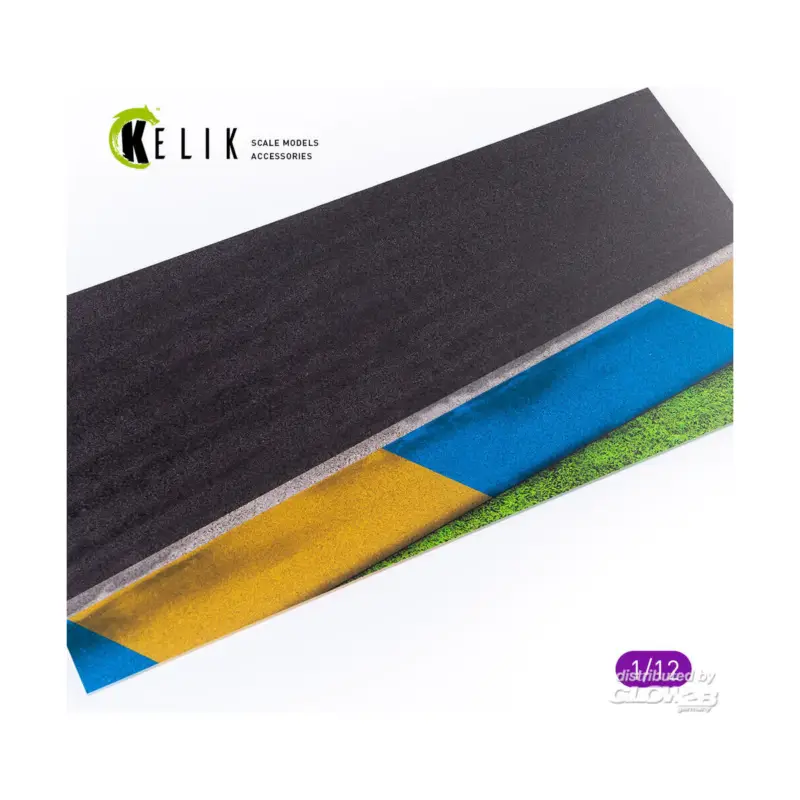 Merkproduct Asphalt road Motorcycle race track type 1 Base - Acrylic 3 mm (180 x 357 mm)