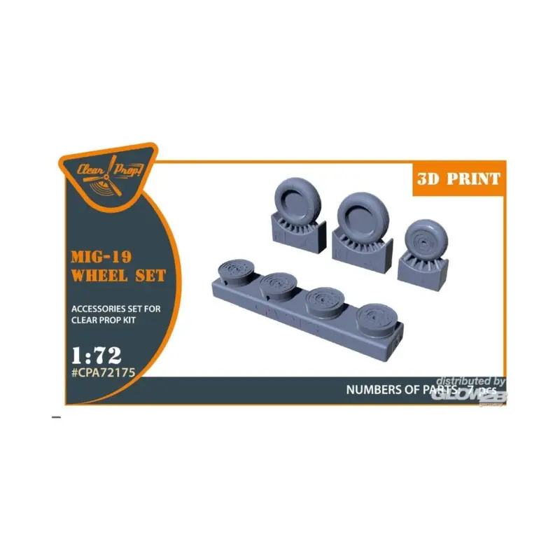 MiG-19 wheel set for CP kits Nieuw