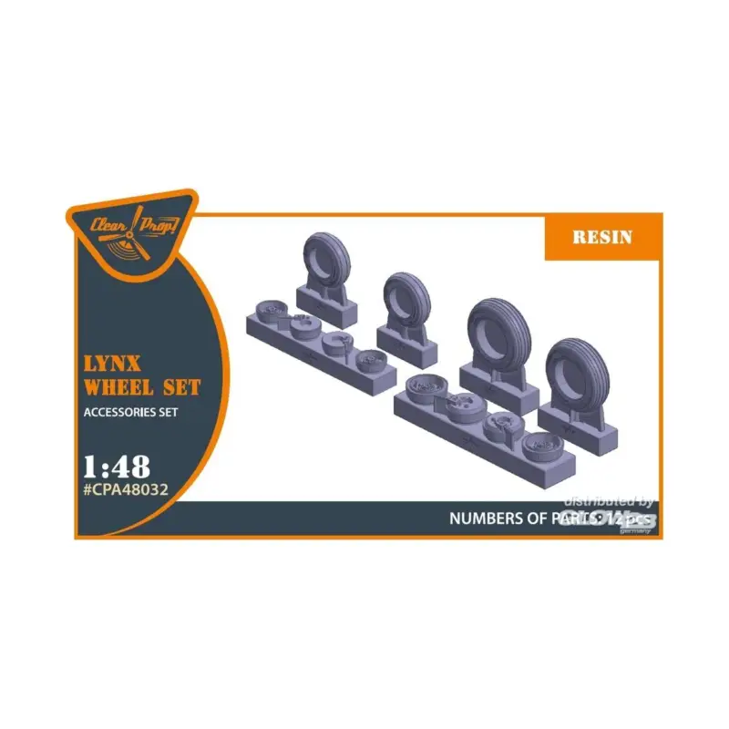 Lynx wheel set for Airfix kits Tijdelijk Beschikbaar