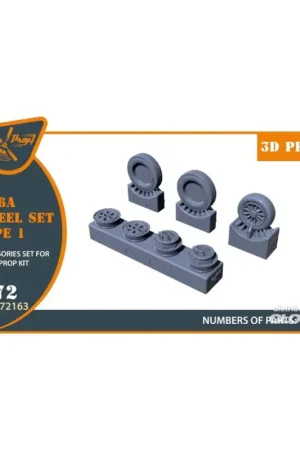 F-86A wheel set type 1 for CP kits Beperkte Voorraad
