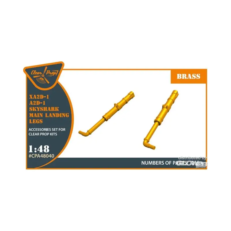 XA2D-1, A2D-1 Skyshark main landing legs for CP kits Actieprijs