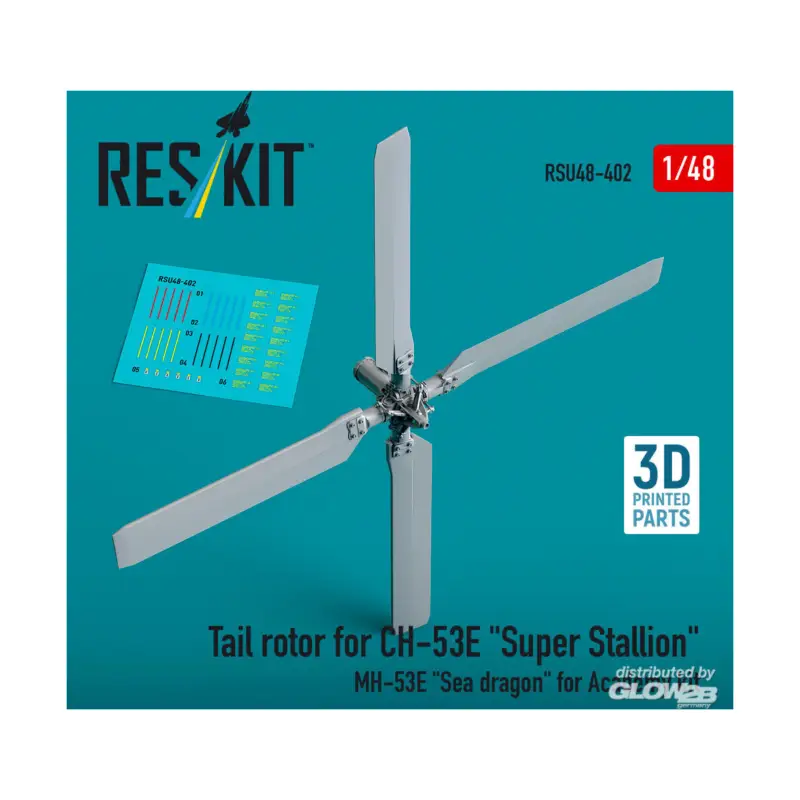 Aanbieding Tail rotor for CH-53E Super Stallion, MH-53E Sea dragon for Academy kit (3D printed)