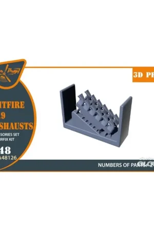 Weekendaanbieding Spitfire Tr.9 exhausts for Airfix kit