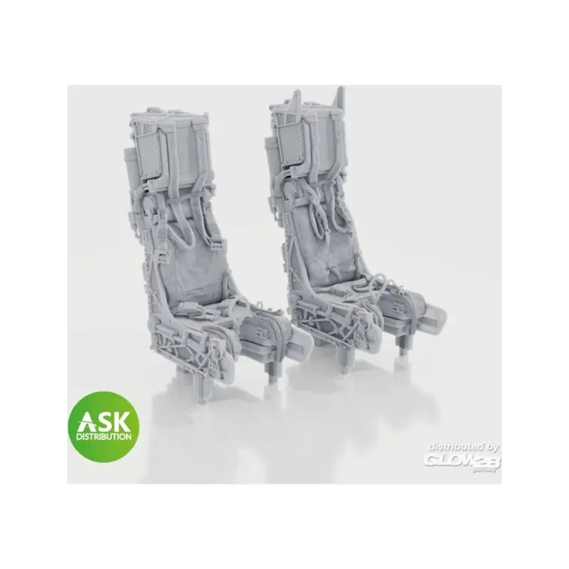 Alleen Vandaag SJU-17 ejection seats with seat belts, 2 pcs F-14D - 3D print for Tamiya