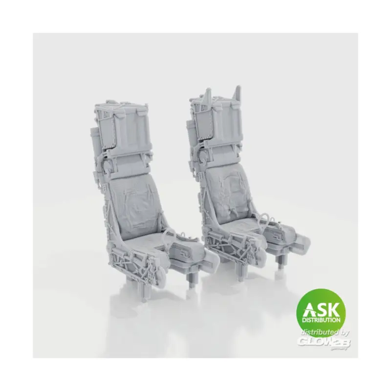 SJU-17 ejection seats excluding seat belts, 2 pcs F-14D - 3D print for Tamiya Hoge Kwaliteit