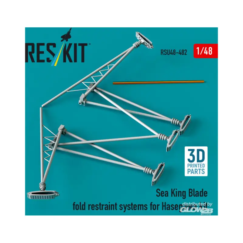 Uitverkoop Sea King blade fold restraint systems for Hasegawa kit (3D Printed)
