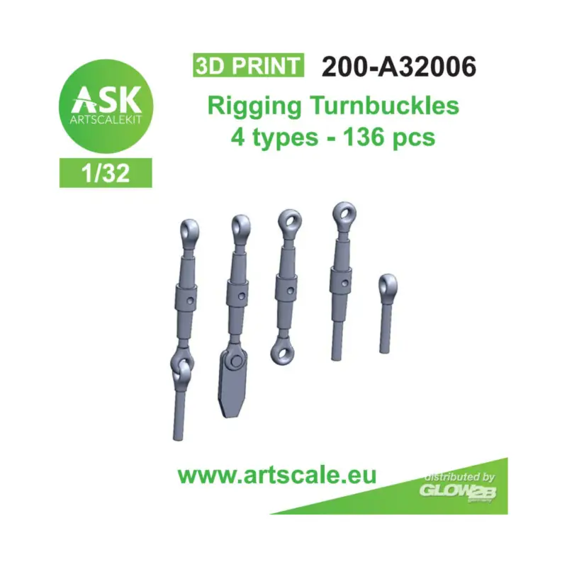 Rigging Turnbuckles - 4 types Beperkt Aanbod