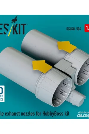 Alleen Vandaag Burst exhaust nozzles for HobbyBoss kit (3D Printed)
