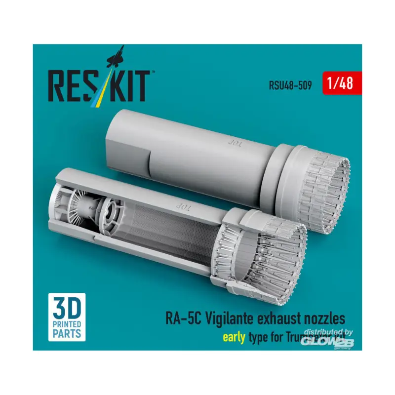 Actieprijs RA-5C Vigilante exhaust nozzles early type for Trumpeter kit (3D Printed)