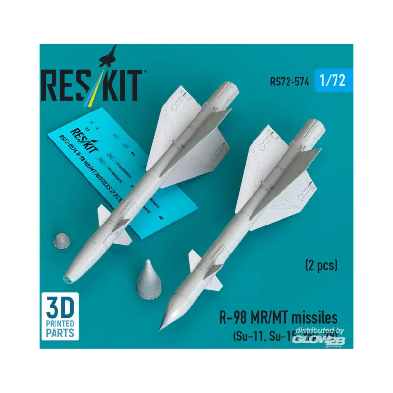R-98 MR/MT missiles (2 pcs) (Su-11, Su-15, Yak-28) (3D Printed) Hete Deal