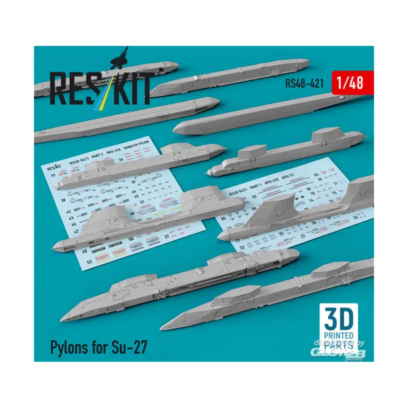 Beperkt Aanbod Pylons for Su-27 (3D Printed)