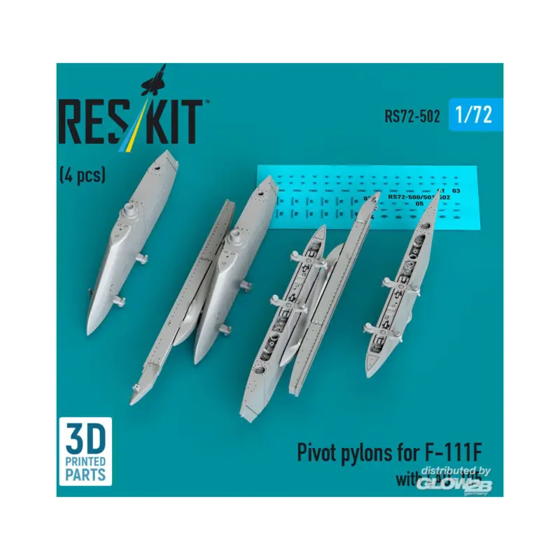 Snelle Levering Pivot pylons for F-111F with LAU-105 (4 pcs)