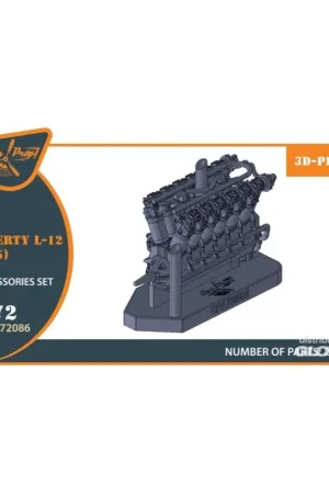 Liberty L-12 engine set 3D print Nu Kopen