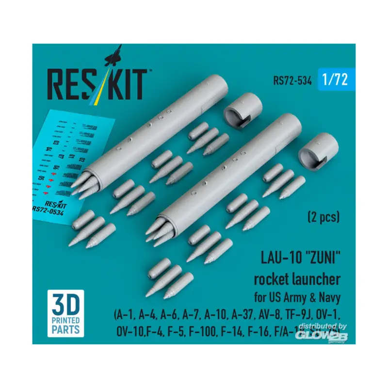 Dagaanbieding LAU-10 ZUNI rocket launcher for US Army & Navy (2 pcs) (A-1, A-4, A-6, A-7, A-10, A-37, AV-8, TF-9J, OV-1, OV-10, F-4, F-5, F-10