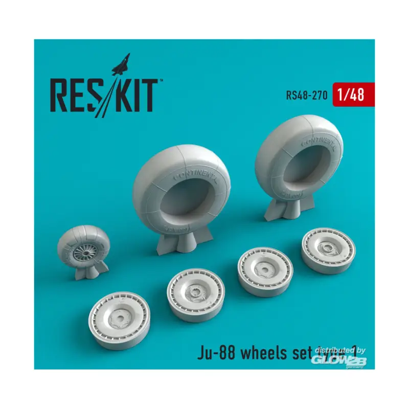 Nieuw Ju-88 wheels set type 1
