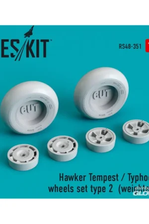 Alleen Vandaag Hawker Tempest/Typhoon wheels set type 2 (weighted)