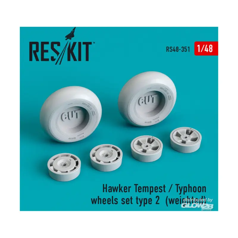 Alleen Vandaag Hawker Tempest/Typhoon wheels set type 2 (weighted)