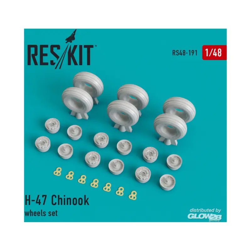 H-47 Chinook wheels set Nieuw