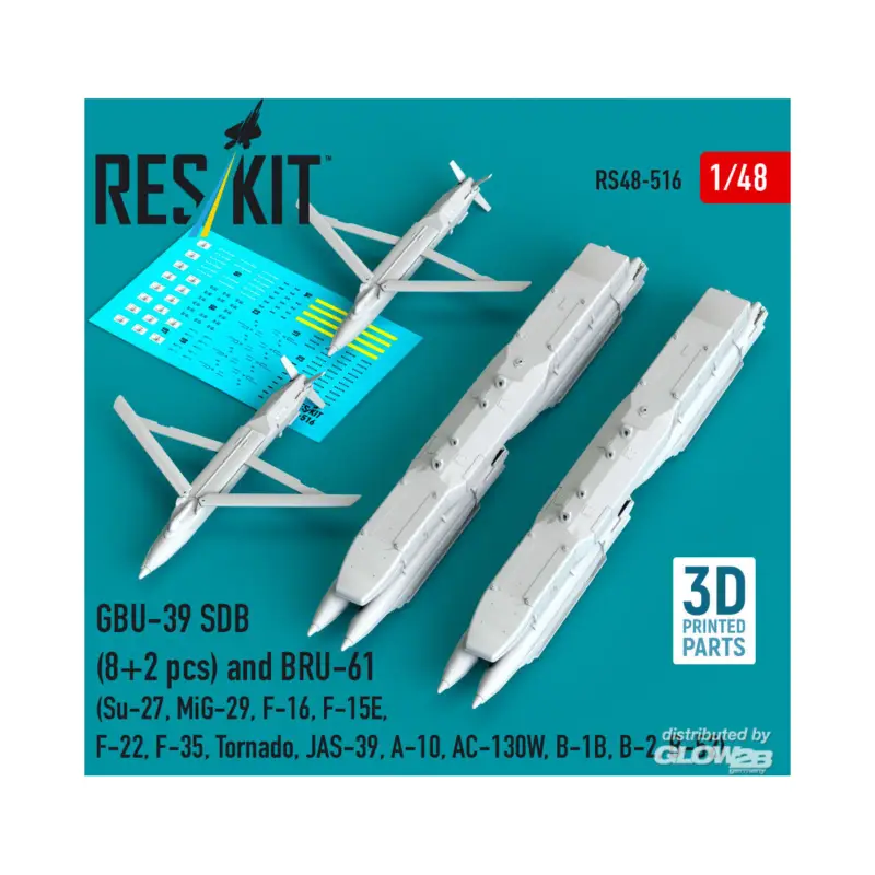 GBU-39 SDB (8 pcs) and BRU-61 (2 pcs) (Su-27, MiG-29, F-16, F-15E, F-22, F-35, Tornado, JAS-39, A-10, AC-130W, B-1B, B-2, B-52) Snelle Levering