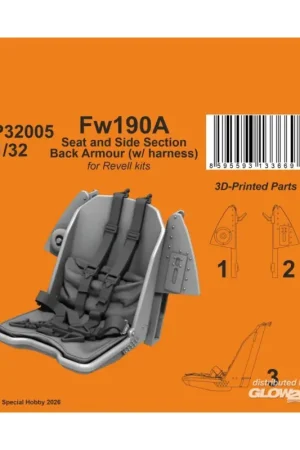 Superprijs Fw190A Seat and Side Section Back Armor (w/ harness) for Revell