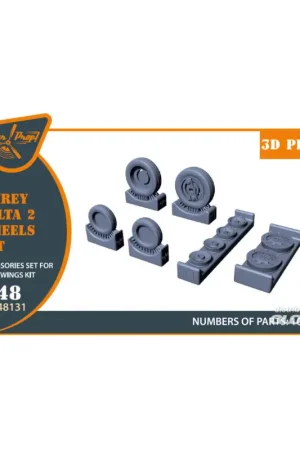 Fairey Delta 2 Wheels set for Dora Wings kit for Dora Wings Beperkt Aanbod