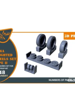 F-86A Wheels set (weighted) type 2 for CP kits Uitverkoop