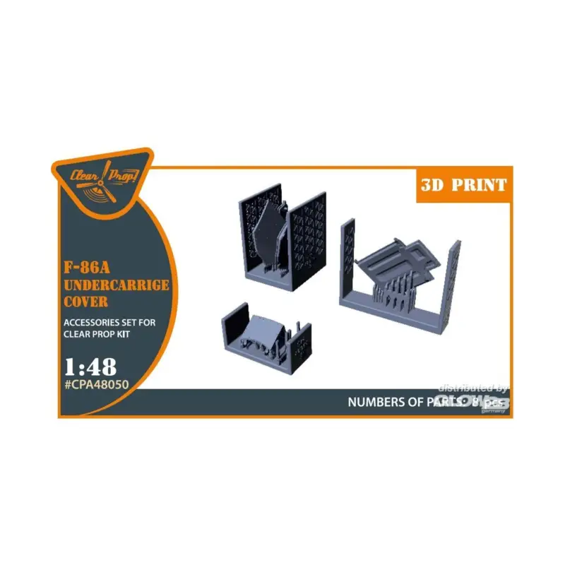 Populair F-86A undercarriage covers for CP kits