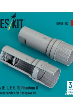 F-4 (E, J, F, G, S) Phantom II exhaust nozzles for Hasegawa kit (3D Printed) Favoriet