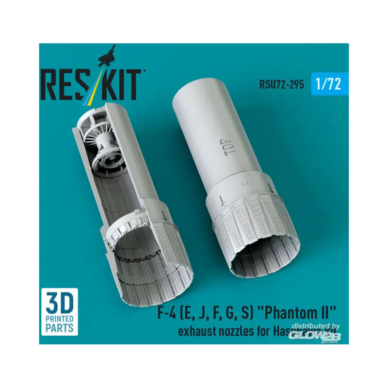 Actieprijs F-4 (E, J, F, G, S) Phantom II exhaust nozzles for Hasegawa kit (3D Printed)