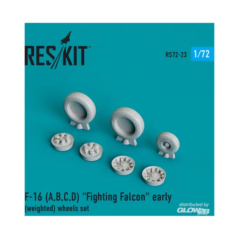 Alleen Vandaag F-16 (A,B,C,D) Fighting Falcon early (weighted) wheels set
