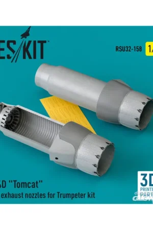 Alleen Vandaag F-14D Tomcat open exhaust nozzles for Trumpeter kit (3D Printed)