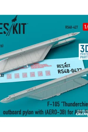 Aanbieding F-105 Thunderchief outboard pylon (AERO-3B) for AIM-9B (3D Printed)