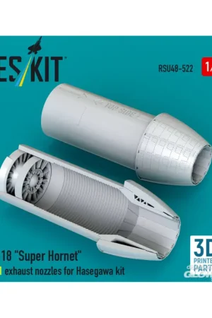 Finale Uitverkoop F/A-18 Super Hornet type 1 exhaust nozzles for Hasegawa kit (3D Printed)