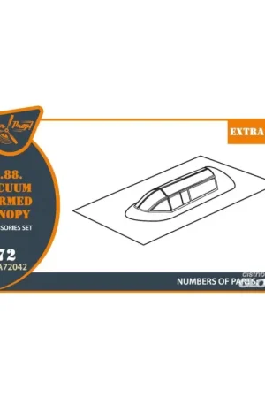 DH.88 Comet vacuum formed canopy for CP kits Koopje