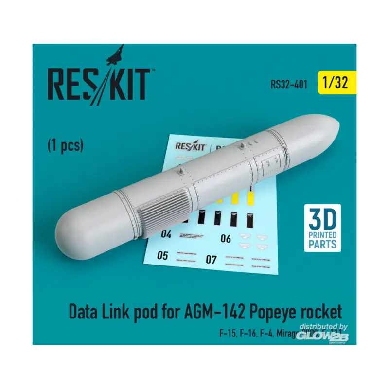 Data Link pod for AGM-142 Popeye rocket (F-15, F-16, F-4, Mirage 2000, F-111) Seizoensaanbieding