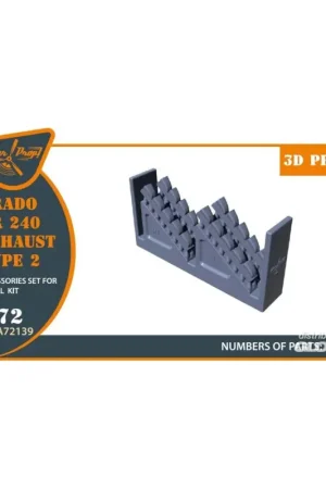 Arado Ar-240 exhausts type 2 for REVELL kit Gecertificeerd