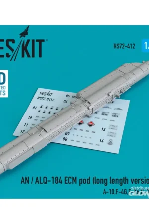 AN / ALQ-184 ECM pod (long length version) (A-10,F-4G,F-16,C-130) (3D Printed) Lage Prijs