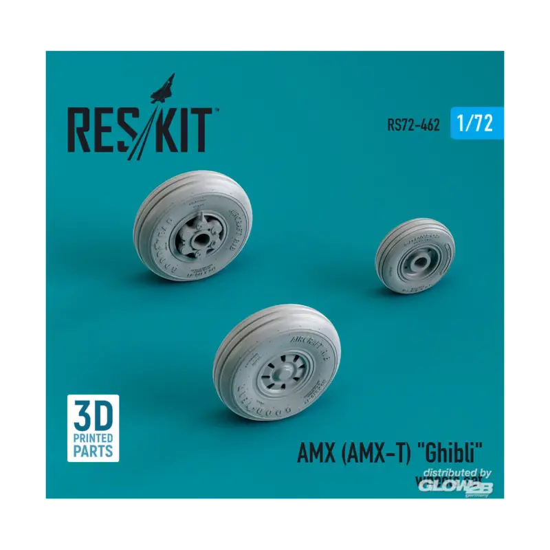 AMX (AMX-T) Ghibli wheels set (3D Printed) Merkproduct