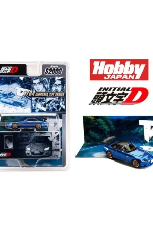 Weekendaanbieding Initial D 1/64 Honda S2000 Toshiya Joshima Vs Takumi Fujiwara Figuurtje