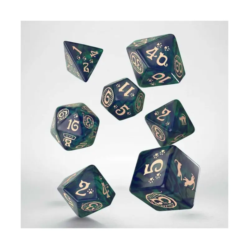 Direct Beschikbaar CATS Set of 7 Mittens Dice