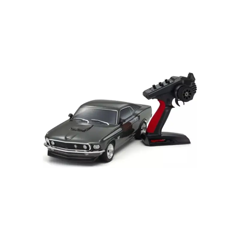 Superprijs Kyosho Fazer FZ02 (L) Ford Mustang Boss 429 Black 1969 1:10 Readyset