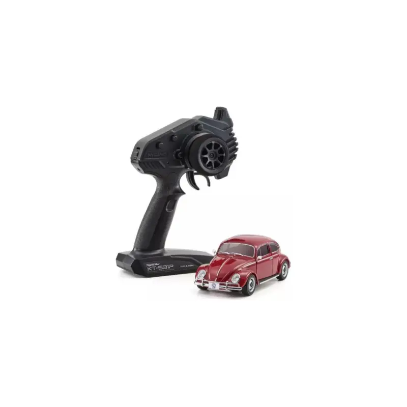 Gratis Retour Kyosho Mini-Z MR04 RWD Volkswagen Beetle 1300 1966 Ruby Red RC mini-auto