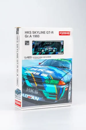 Kyosho MOTN Led System 1:64 Minicar Book Nissan Skyline GT-R HKS 87 Miniatuur Korting