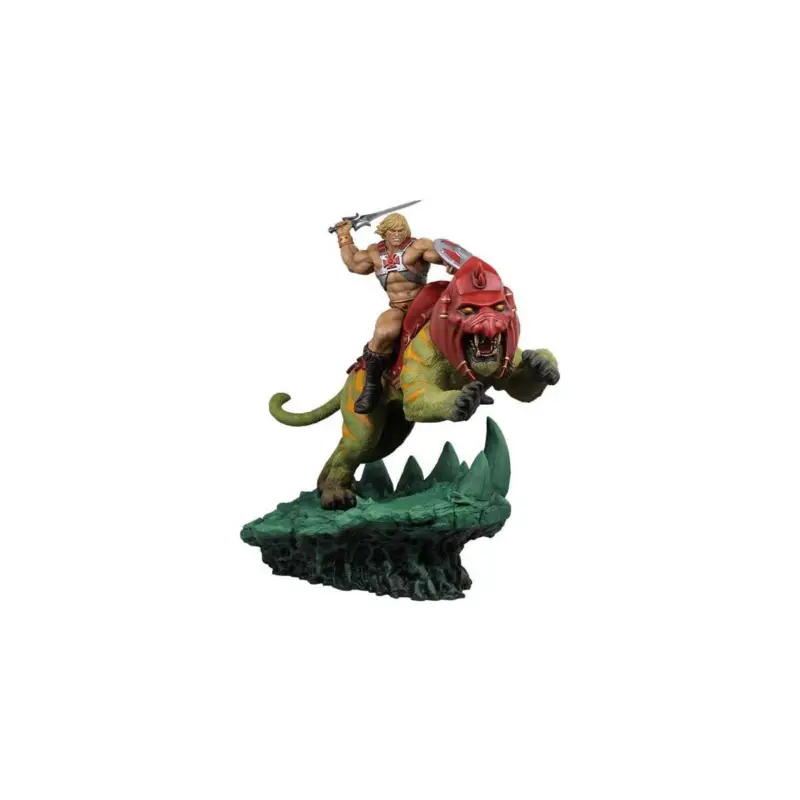 Masters of the Universe 1/4 He-Man & Battle Cat statuette 76 cm Beeldjes Fabrieksprijs