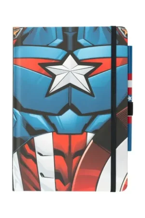 Bestseller Marvel Captain America Premium Notebook with Uniform Pen A5