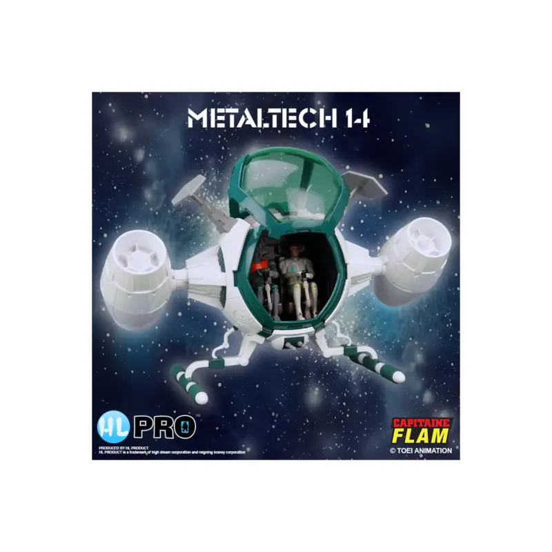 Captaine Flam Metaltech 14 Cosmoliner Cosmolem Box FR Figuurtje Gereduceerde Prijs